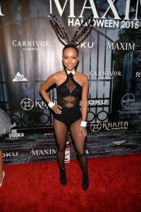 karrueche tran in halloween party 11.jpg
